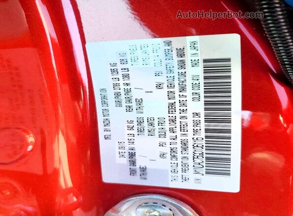 JM1NDAC76G0106116 2016 MAZDA MX-5 Красный Вид подкапотного пространства