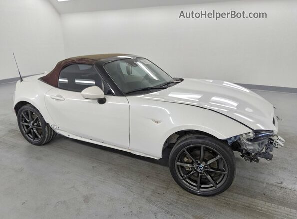 JM1NDAD70J0201857 2018 MAZDA MX-5 White Delantero derecho