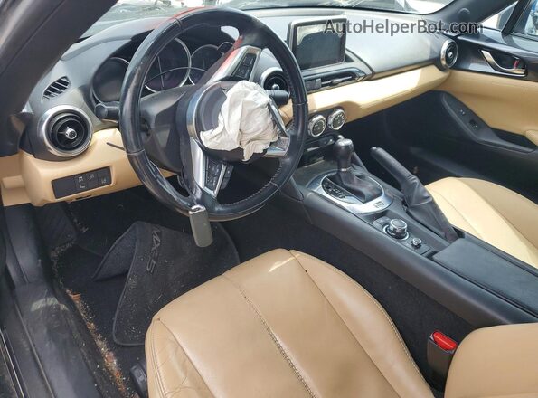 JM1NDAD71H0119940 2017 MAZDA MX-5 Charcoal Առջևի վահանակի տեսք