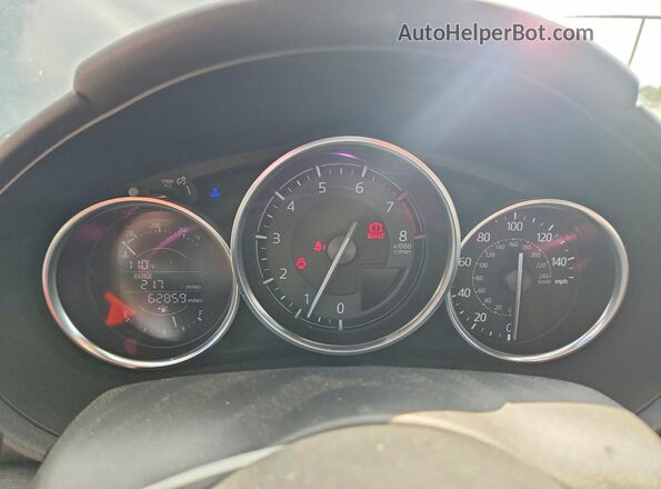 JM1NDAD73G0108744 2016 MAZDA MX-5 Blue Instrument cluster view