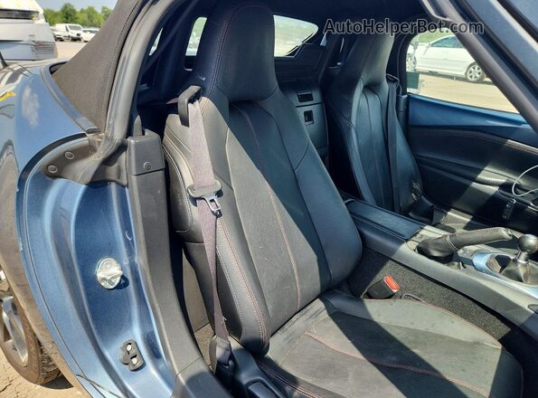 JM1NDAD73G0108744 2016 MAZDA MX-5 Blue Rear seats view