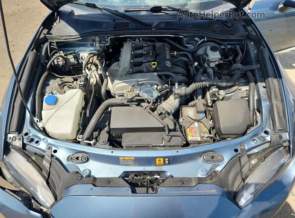 JM1NDAD73G0108744 2016 MAZDA MX-5 Blue Rear interior view