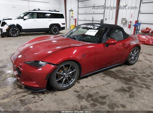 JM1NDAD74G0112317 2016 MAZDA MX-5 MIATA Red წინა მარცხენა ხედი სამი მეოთხედიდან