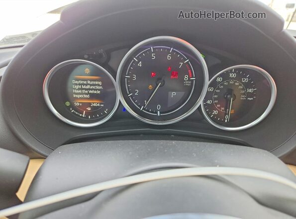 JM1NDAD75S0659010 2025 MAZDA MX-5 White Instrument cluster view