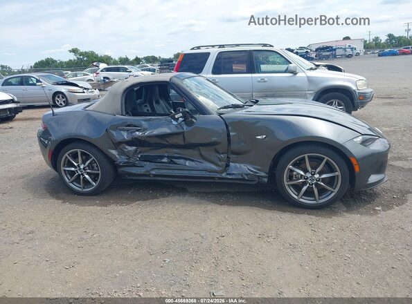 JM1NDAD76M0460793 2021 MAZDA MX-5 MIATA Gray უკანა სალონის ხედი
