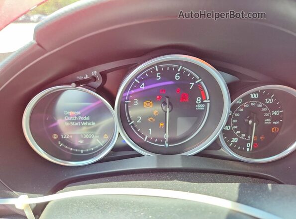 JM1NDAD76R0606276 2024 MAZDA MX-5 Red Вид щитка приладів