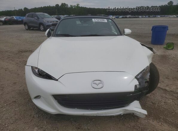 JM1NDAD79J0201145 2018 MAZDA MX-5 White Դիմացի տեսք