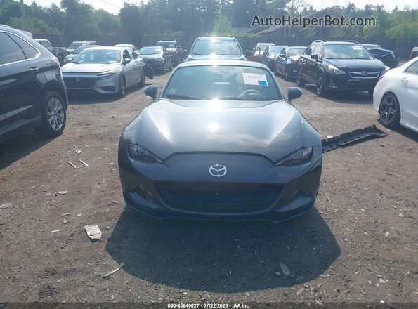 JM1NDAL74H0106200 2017 MAZDA MX-5 MIATA RF Gray Widok wnętrza z tyłu
