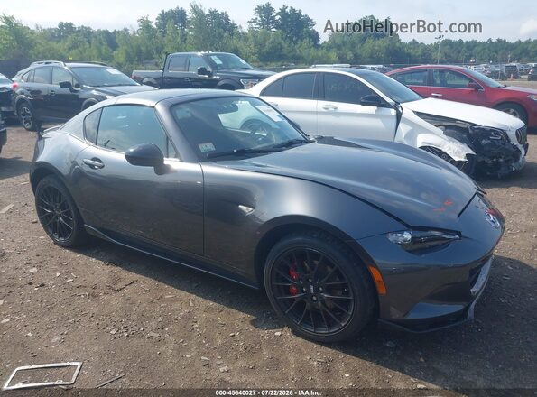 JM1NDAL74H0106200 2017 MAZDA MX-5 MIATA RF Gray Widok wnętrza 360 stopni