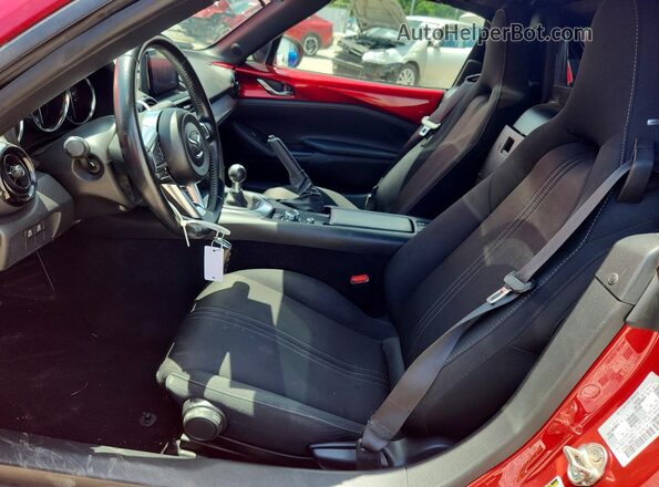 JM1NDAL79M0457517 2021 MAZDA MX-5 Red Вид салону спереду