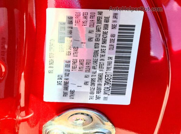 JM1NDAL79M0457517 2021 MAZDA MX-5 Red Вид підкапотного простору