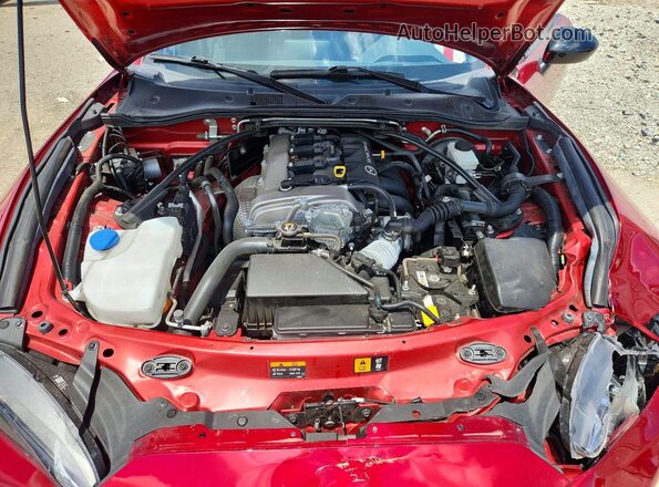 JM1NDAL79M0457517 2021 MAZDA MX-5 Red Вид задньої частини салону