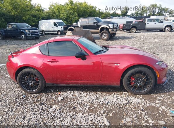 JM1NDAL7XH0108680 2017 MAZDA MX-5 MIATA RF Red Widok wnętrza z tyłu