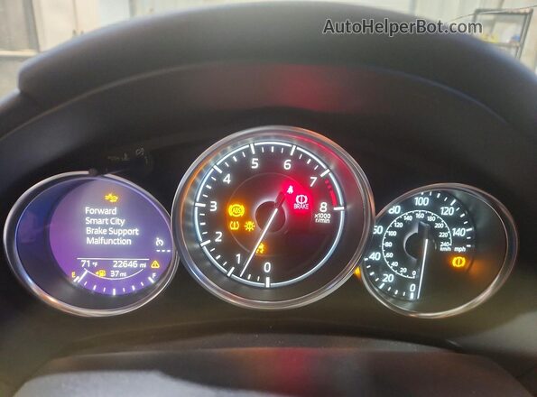 JM1NDAM70M0453015 2021 MAZDA MX-5 Black Вид щитка приладів