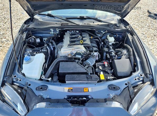 JM1NDAM72M0457924 2021 MAZDA MX-5 Blue Rear interior view