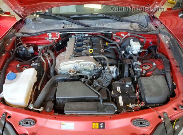 JM1NDAM74M0454233 2021 MAZDA MX-5 Красный Вид задней части салона