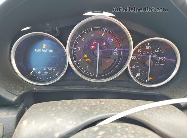 JM1NDAM75H0104082 2017 MAZDA MX-5 Blue Սարքավորումների վահանակի տեսք