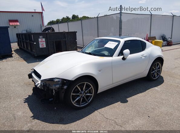 JM1NDAM76M0455688 2021 MAZDA MX-5 MIATA RF White Передня ліва чверть