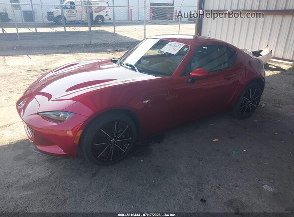 JM1NDAM76R0605869 2024 MAZDA MX-5 MIATA RF Red Vista tres cuartos delantera izquierda