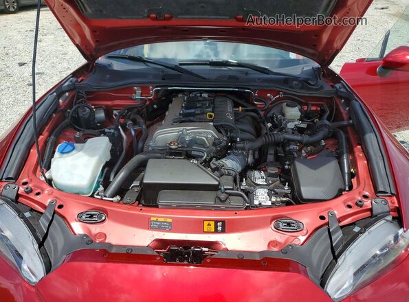 JM1NDAM78K0310102 2019 MAZDA MX-5 Red Vista interior trasera