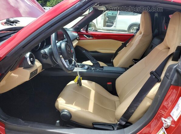 JM1NDAM78K0310102 2019 MAZDA MX-5 Red Vista interior delantera