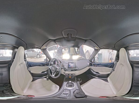 JM1NDAM79M0452770 2021 MAZDA MX-5 Blue Vista de la etiqueta del VIN