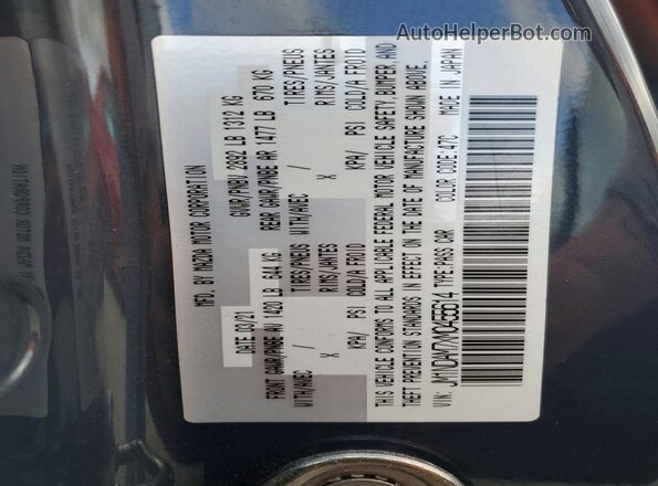 JM1NDAM7XM0455614 2021 MAZDA MX-5 Blue VIN կոդի պիտակի տեսք