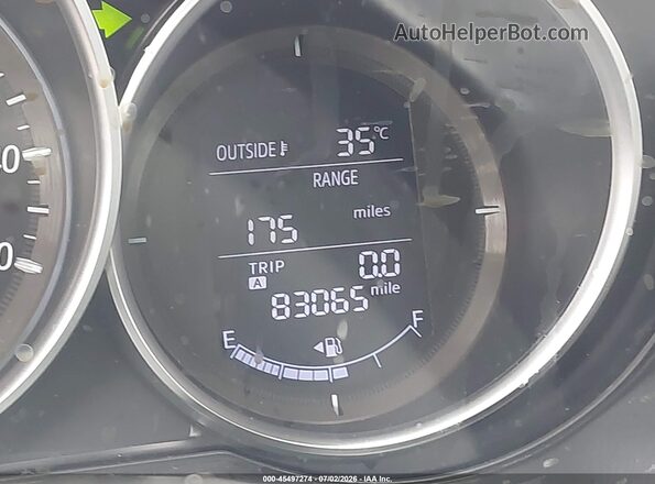 JM3KE2BY1G0858698 2016 MAZDA CX-5 Red უკანა სავარძლების ხედი