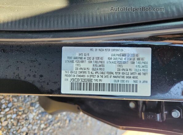 JM3KE2BY3G0629990 2016 MAZDA CX-5 Black Vista del compartimento del motor