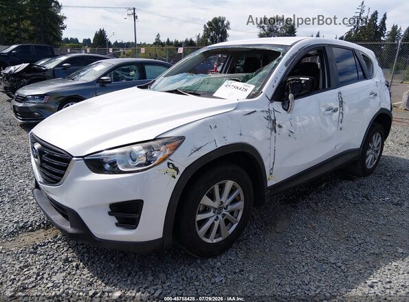 JM3KE2BY3G0775578 2016 MAZDA CX-5 White Przód lewy
