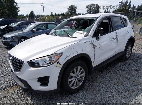 JM3KE2BY3G0775578 2016 MAZDA CX-5 White Widok z przodu