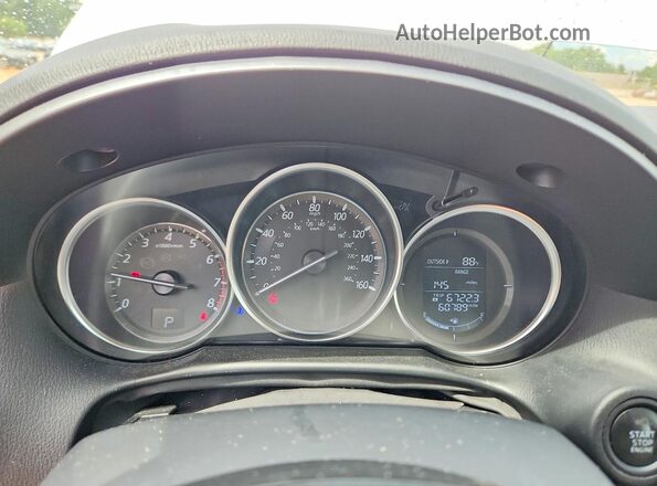 JM3KE2BY4G0775718 2016 MAZDA CX-5 White Սարքավորումների վահանակի տեսք