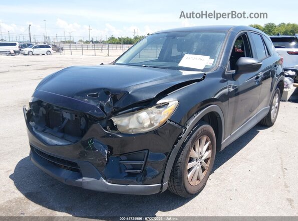 JM3KE2BY7G0654052 2016 MAZDA CX-5 Black Առջևի ձախ երեք քառորդ տեսարան