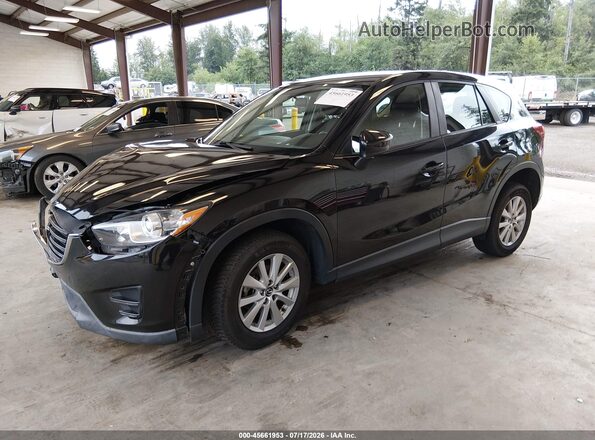 JM3KE2BYXG0715880 2016 MAZDA CX-5 Черный Передняя левая четверть