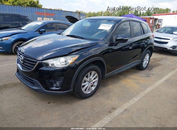 JM3KE2CY1G0726474 2016 MAZDA CX-5 Черный Передняя левая четверть