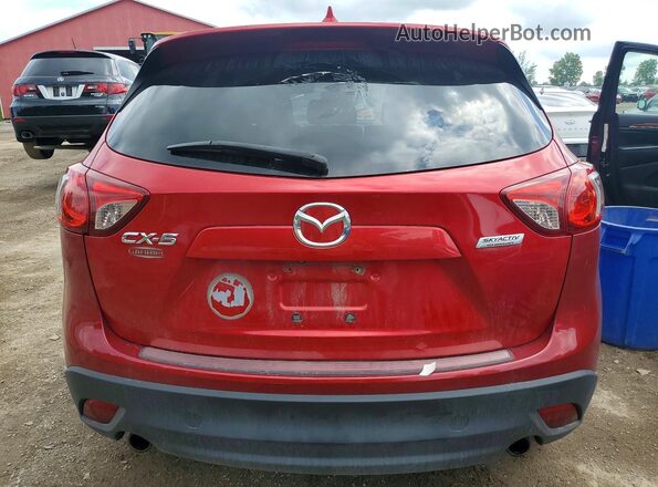 JM3KE2CY2G0891787 2016 MAZDA CX-5 Red Widok z tyłu