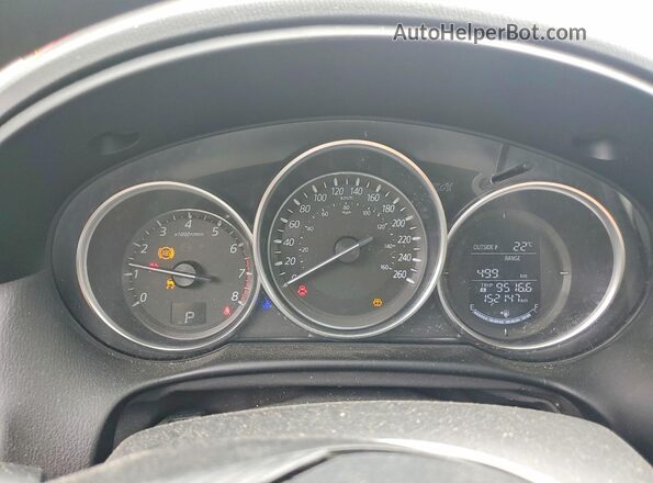 JM3KE2CY2G0891787 2016 MAZDA CX-5 Red Widok zestawu wskaźników