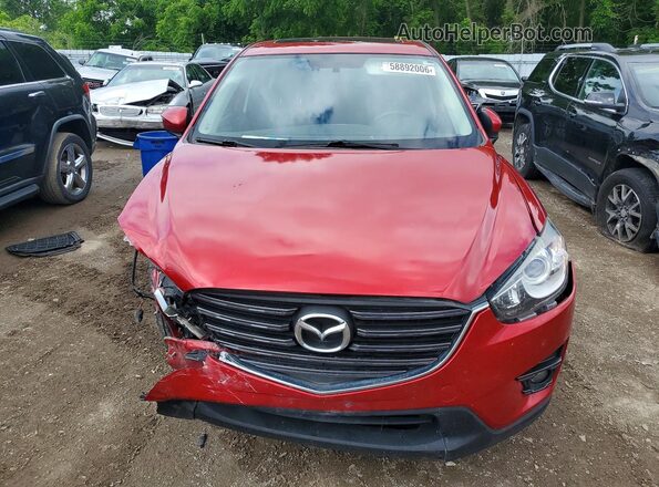 JM3KE2CY2G0891787 2016 MAZDA CX-5 Red Widok z przodu