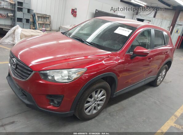 JM3KE2CY6G0747028 2016 MAZDA CX-5 Red წინა მარცხენა ხედი სამი მეოთხედიდან