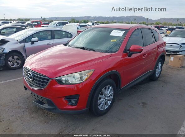 JM3KE2CY6G0806823 2016 MAZDA CX-5 Red Առջևի ձախ երեք քառորդ տեսարան