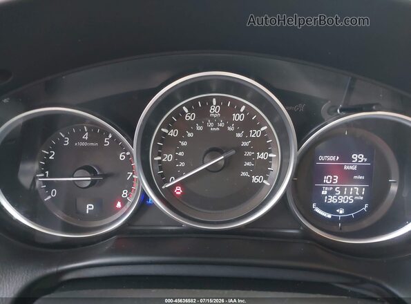 JM3KE2CY6G0806823 2016 MAZDA CX-5 Red Հետևի նստատեղերի տեսք