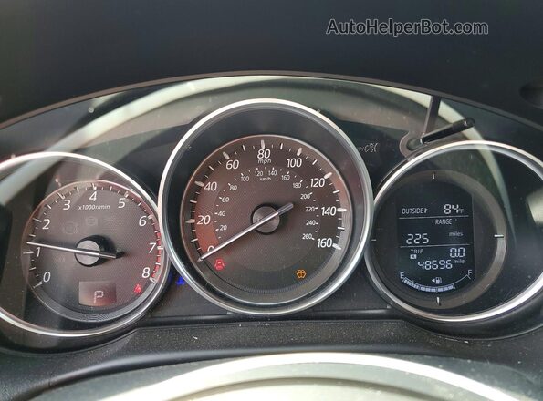 JM3KE2CY7G0644572 2016 MAZDA CX-5 Red Widok zestawu wskaźników
