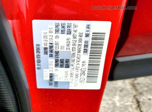 JM3KE2CY7G0644572 2016 MAZDA CX-5 Red Widok naklejki z numerem VIN