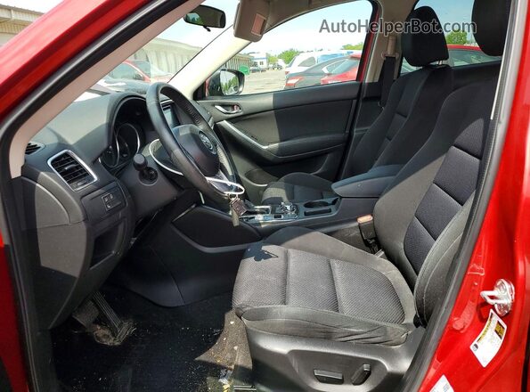 JM3KE2CY7G0644572 2016 MAZDA CX-5 Red Widok wnętrza z przodu