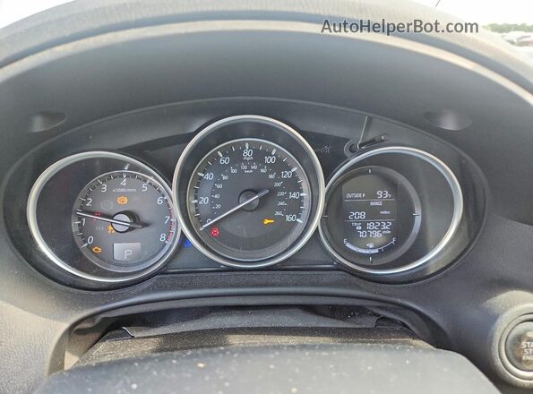 JM3KE2DY3G0826316 2016 MAZDA CX-5 White Вид щитка приладів