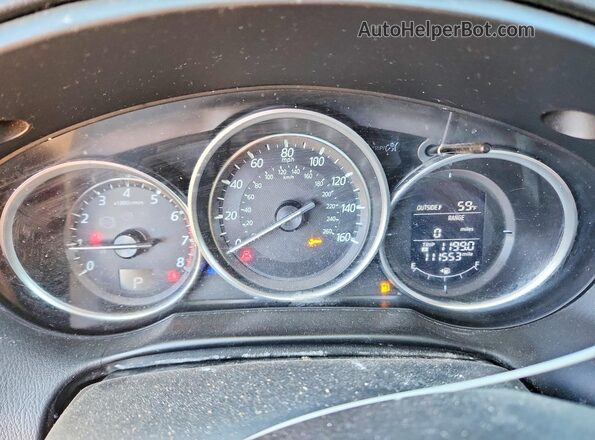 JM3KE2DY4G0667743 2016 MAZDA CX-5 Red Instrument cluster view