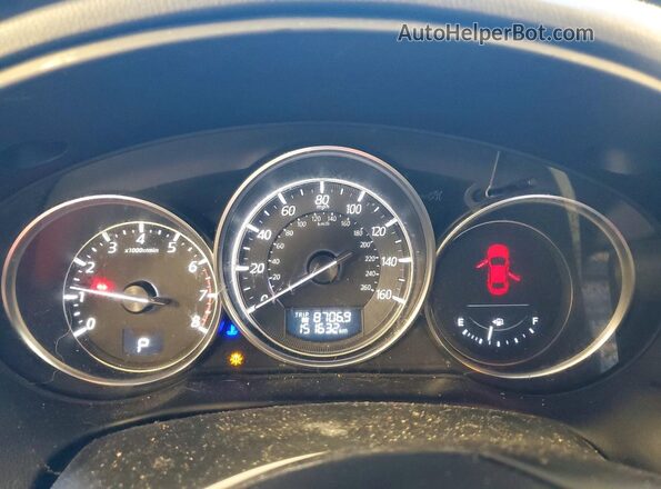 JM3KE2DY4G0683442 2016 MAZDA CX-5 Gray Instrument cluster view