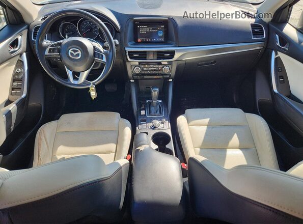 JM3KE2DY4G0789647 2016 MAZDA CX-5 White Вид панелі приладів