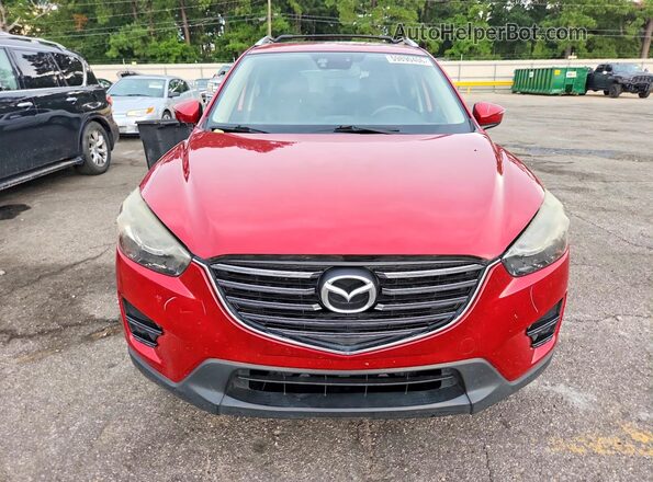 JM3KE2DY4G0791771 2016 MAZDA CX-5 Red Widok z przodu