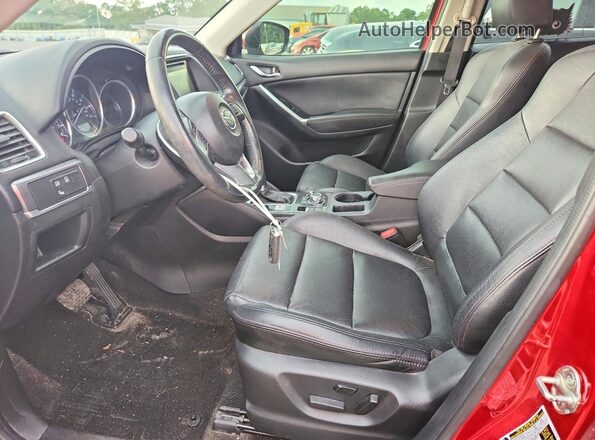 JM3KE2DY4G0791771 2016 MAZDA CX-5 Red Widok wnętrza z przodu